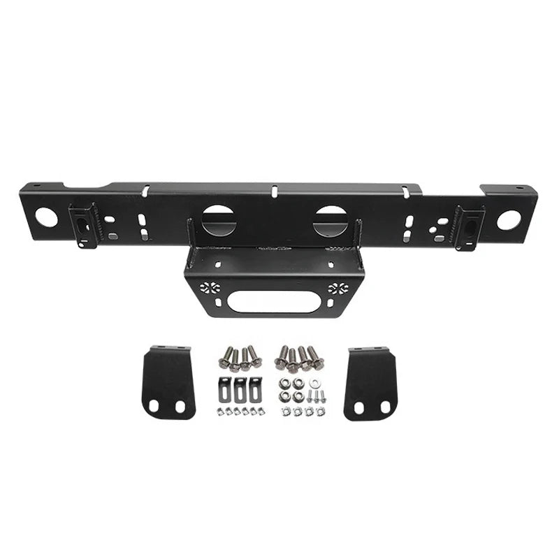 For New BJ212 T01 Steel Front Bumper Winch Tray Bracket Parts Winch Mounting Rack Holder Frame Trailer Hitch Car Accessories 4
