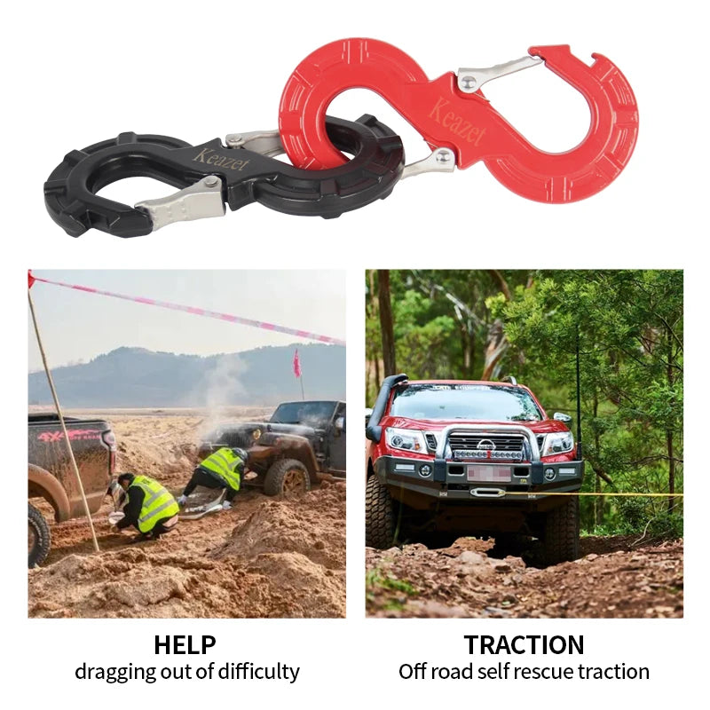 Off-Road Vehicle Towing Hook Heavy Duty Steel Forged Towing S Winch Hook Trailer Hook Trailer Hitch Camp Trailer Car Accessories 6