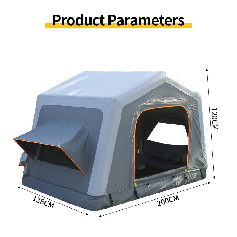 Four Season Outdoor Camping Inflatable Tent Multi Purpose Tentage with windows Portable Camp Tent Trailer Hitch Car Accessories 2