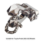 Trailer 304 Stainless Steel Tow Hook for Toyota 2003-2023 Prado Viper Design Parts Trailer Hitch Base Off-road Car Accessories 4