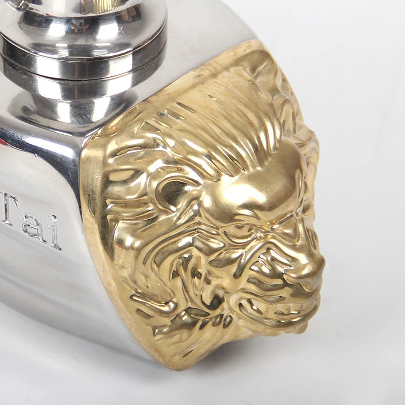 Prado Car lion Mask Stainless Steel Off-Road Rescue Base Ring and Towing Ball Tow Hook Trailer Hitch Camp Trailer Accessories 3