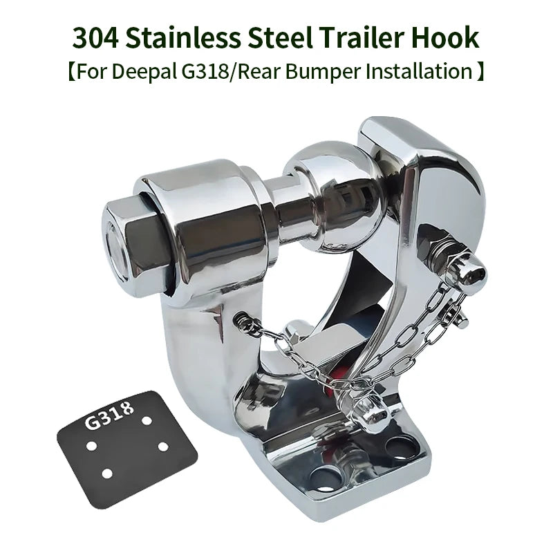 Offroad Trailer 304 Stainless Steel Towing Hook for Deepal G318 with Tow Ball Trailer Hitch Base Install Car Accessories Parts 1