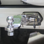 New 304 Stainless Steel Rear Bumper Square Base 105X55mm Mounting Hole Spacing Trailer Arm Kit Refit Trailer Hitch Parts Tow 6