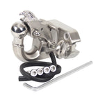 PRADO Car Eagle Head Stainless Steel Off-Road Rescue Trailer Hitch With Ball Refit Parts Tow Hook Accessories 1