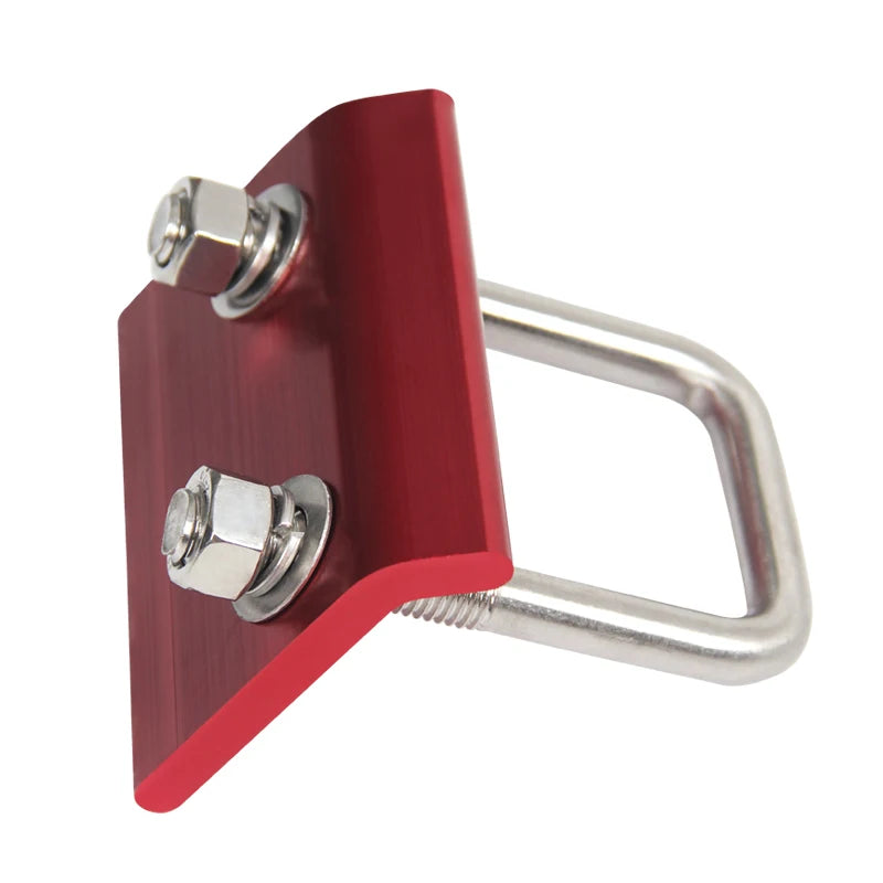 High Quality 7075 Aluminum Alloy M12 Style Fastening Anti-Loosening Rose Red Trailer Arm Refit Parts Hitch Tow Hook Accessories 1