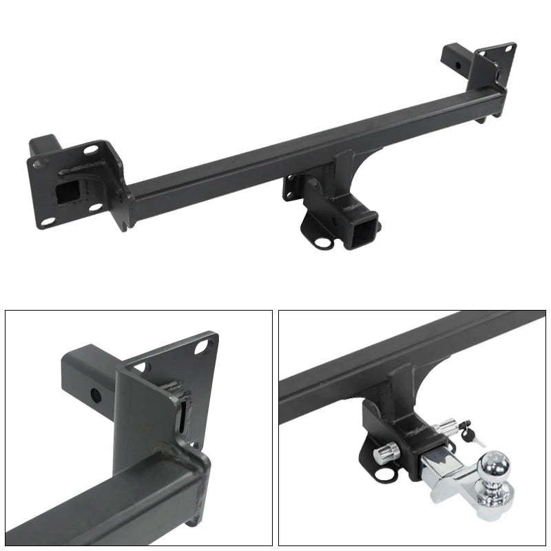 For VW Tiguan Steel Trailer Rear Bumper Parts Car Tow bar Towing Hook Vehicle Trailer Hitch Accessories Caravan Coupling Device 2