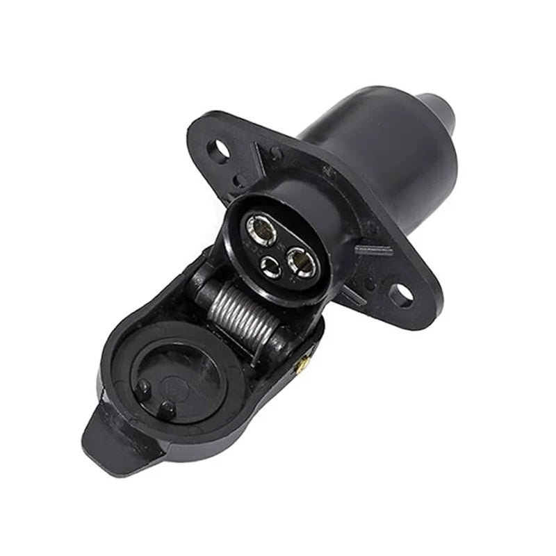 European 3 Pin Trailer Plug and Socket Set Waterproof 3 Pole Socket Connector for Tractor Agricultural Machinery Truck Caravan 1