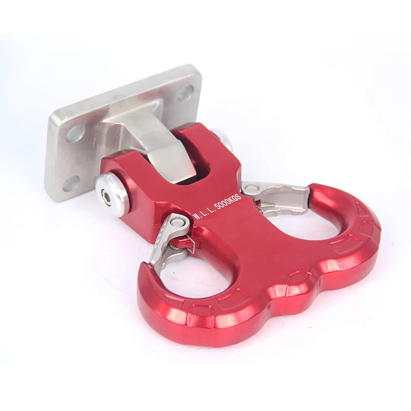 Stainless Steel Creative Base With 7075 Aluminum Alloy Sheep Horn Tow Hook Trailer Hitch Modified Accessories 5