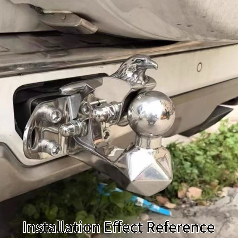 Trailer Stainless Steel Towing Hook for 23-24 Year Prado LC250 Eagle Head Design Parts Trailer Hitch Arm Camping Car Accessories 4