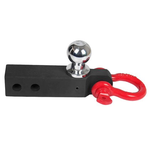 8 Ton Heavy Duty Trailer Hitch Shackle Hook 2 Inch Trailer Ball Mount Forged U Shackle D-Ring for Off-road Recovery Towing Hook 1
