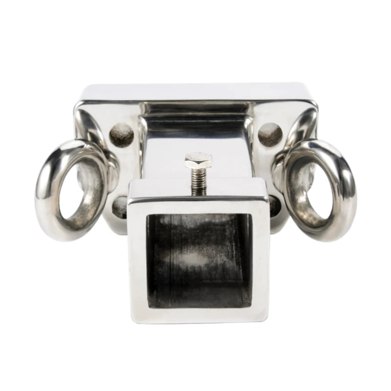 New High Quality HAVAL H9 Tank300 TANK500 Stainless Steel Square Mouth Trailer Hitch Refit Hook Parts Camp Trailer Car 5