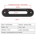 10 Inch Install Hole Aluminum Hawse Fairlead Parts Forged Winch Hook for 4x4 Recovery Winch Hook Trailer Hitch Car Accessories 4