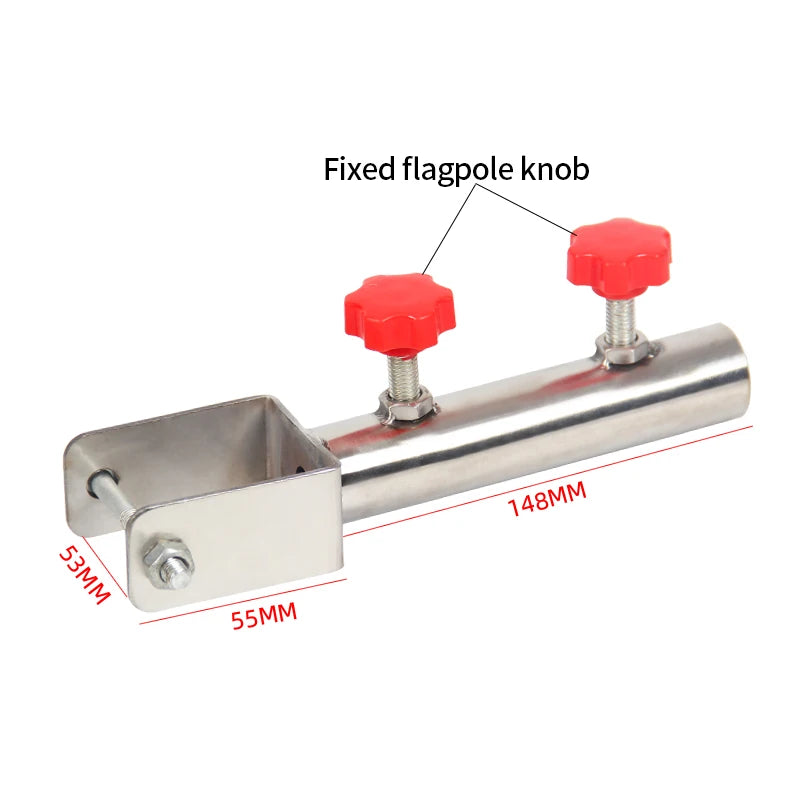 Universal Stainless Steel Flagpole Bracket for Cars Installed on Trailer Arm-for Trailer Parts &Trailer Hitch Car Accessories 2