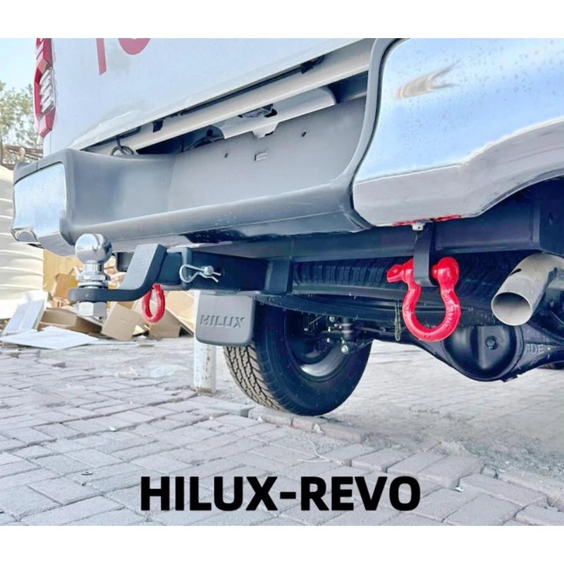 For Hilux 2015-2024 REVO Steel Trailer Rear Bumper Parts Revo Car Tow bar Towing Hook Vehicle Trailer Hitch Accessories Caravan 5