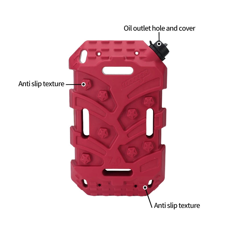 7L Oil Jerry Can Sand Traction Board Fuel Tank 2-in-1 Off-Road Towing Escape Spare Gasoline Canister Emergency Boards Water tank 4