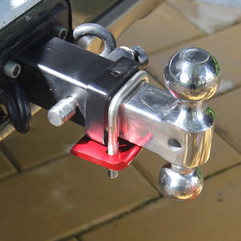High Quality 7075 Aluminum Alloy M12 Style Fastening Anti-Loosening Rose Red Trailer Arm Refit Parts Hitch Tow Hook Accessories 2