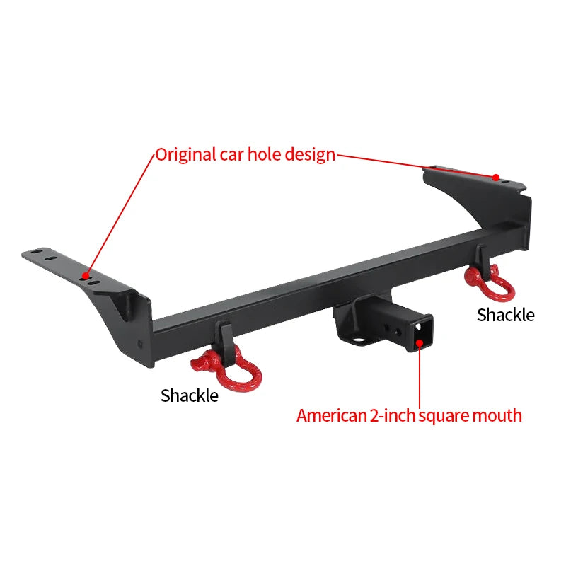 JAC T6 T8 Steel Trailer Rear Bumper Car Tow bar with Shackle Ring Parts Towing Hook Vehicle Trailer Hitch Accessories Caravan 3