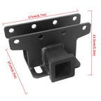 New Square Mouth Base Car Trailer Rear Bumper for Jeep 2019-23 Gladiator JT Parts Tow bar Towing Hook Vehicle Hitch Accessories 3