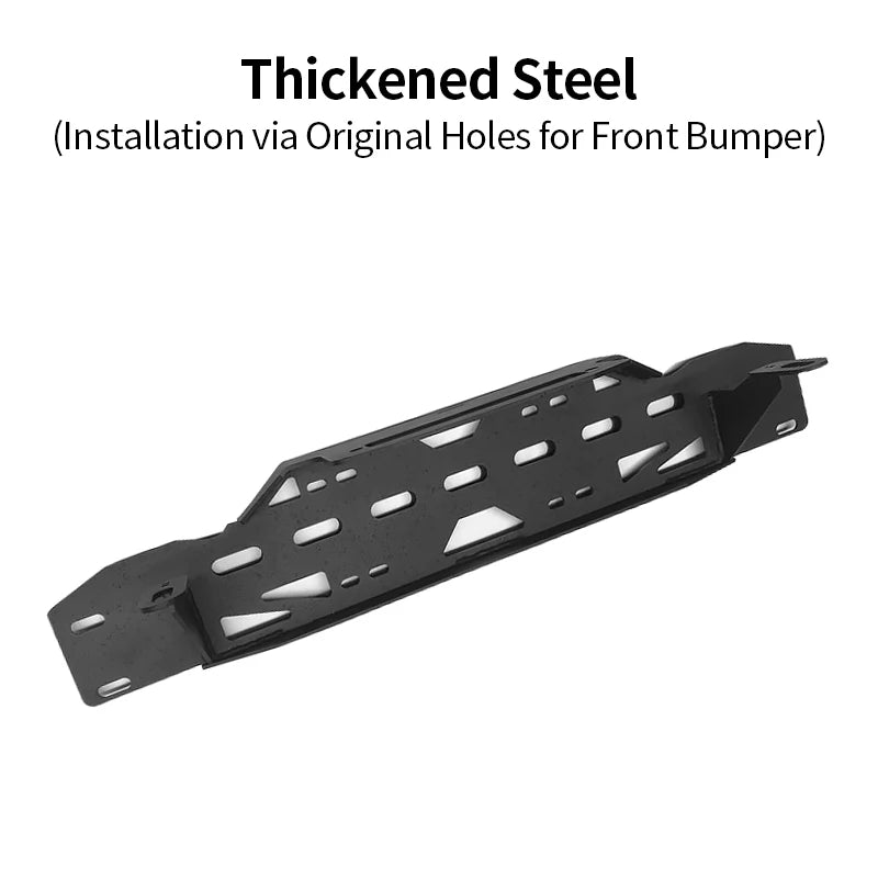Front Bumper Steel Winch Tray Bracket for Ford F150 Raptor 3.5T Raptor 6.2L Winch Frame Mounting Rack Holder Trailer Hitch Parts 2