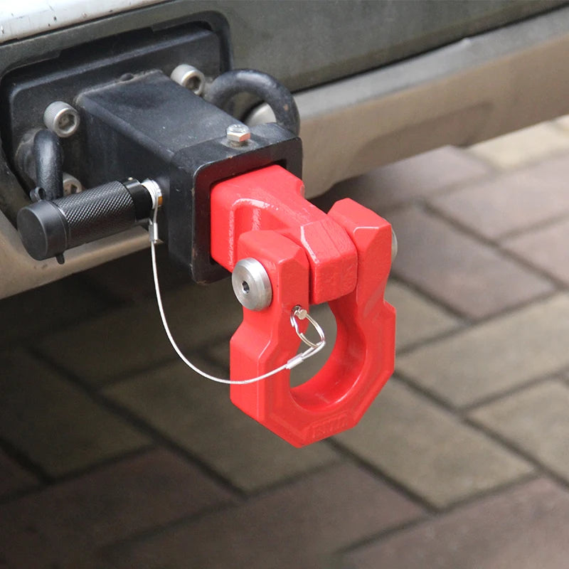 New High Quality Forged 40CR Steel Red/Black Trailer Arm Shackle U-hook 15 Ton Fits 2inch Receiver Off-road Tow Hook Hitch Camp 2