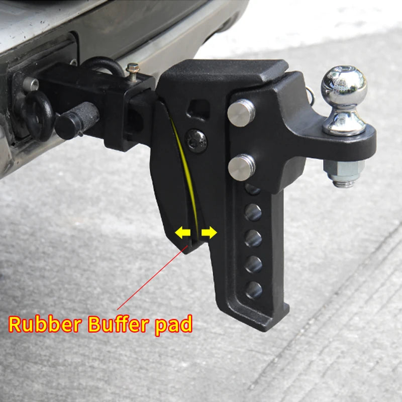 Heavy Duty Adjustable Trailer Arm with Hitch Ball Tow Hook Fits Rear Bumper 2inch Receiver Camp Trailer Car Accessories 2
