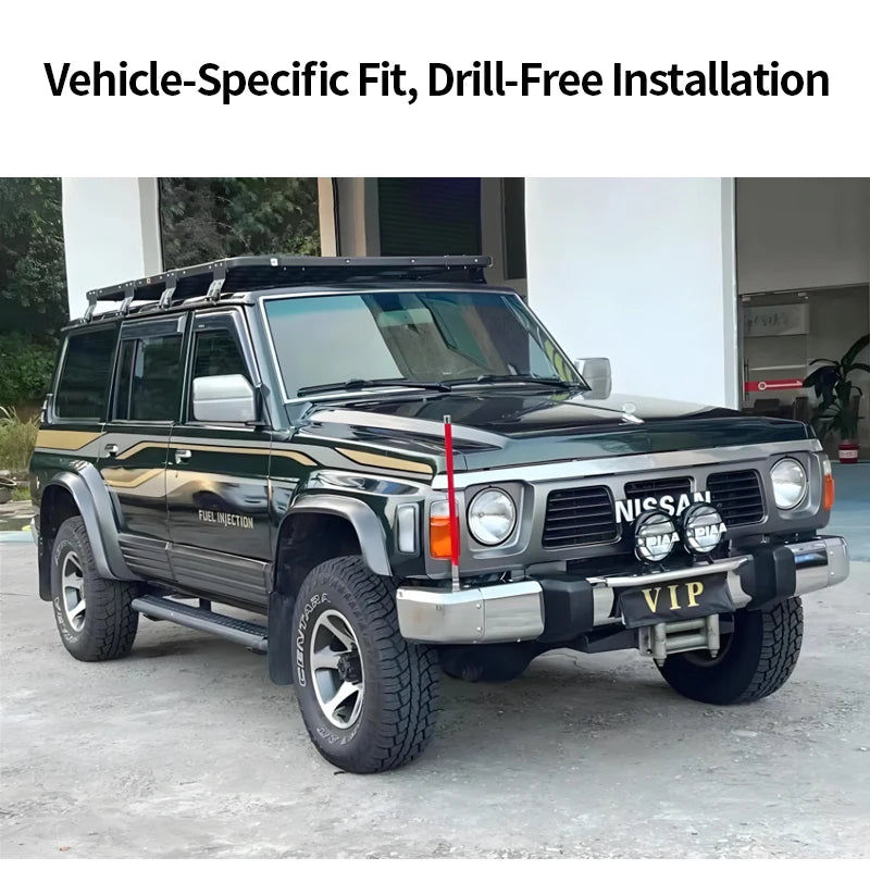 For Nissan Patrol Y60 Steel Front Bumper Winch Tray Bracket Parts Winch Mounting Rack Holder Trailer Hitch Car Winch Cradle 3