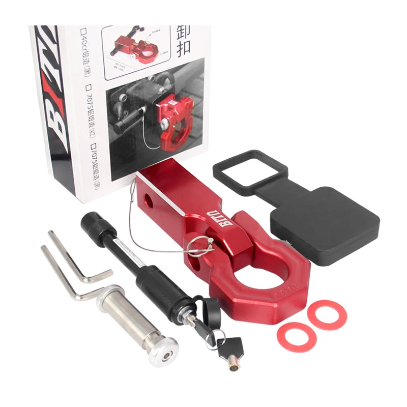 2-Inch Receiver Aluminum Alloy Square Trailer Arm Rear Bumper Installation for Easy Suspension for Trailer Hook 3