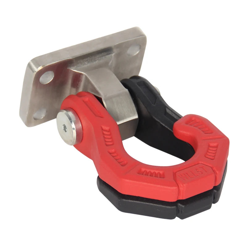 New Heavy Duty Steel 11000lbs Detachable Base Release Tow Hook Creative Car Shackle Trailer Hitch Receiver Parts Pintle Hook 5