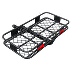 4x4 Offroad Car Black Aluminium Alloy Hitch Mount Luggage Basket 5x5cm square Quick Insertion for 2-inch Square Mouth Base 2