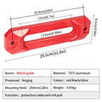Forged Winch Hook 19000LBS Winch Rope Guide and Trailer Hitch 7075 Aluminum Towing Hook Parts Winch Fairlead Car Accessories 2