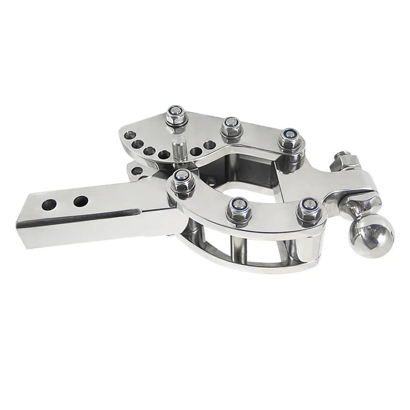 2 Inch Adjustable Chrome Plated Trailer Hitch Drop Ball Mount Heavy Duty Towing Hitch Hook for Universal SUV Pickup Accessories 4