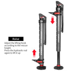 2 Ton 4400lb Manual Hydraulic Hi-Lift Farm Jack Long Stroke Trailer Hitch Car Jack Off-Road 4x4 Recovery Emergency Rescue Tool 4