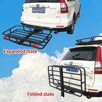 Hollow Out Foldable Large Capacity Outdoor Travel Luggage Basket Rack Trailer Frame Kit Trailer Hitch Camp Trailer Accessories 2