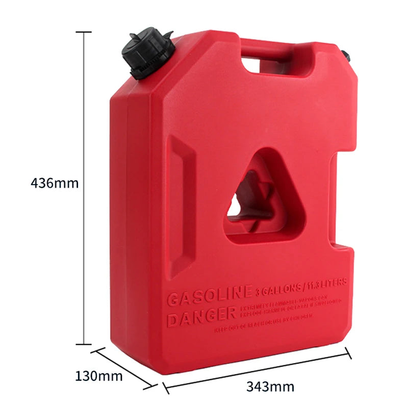 3 Gal Rotomolded Plastic Fuel Can Leakproof Anti-explosion Outdoor Emergency Portable Jerry Can Storage Tank Vehicle Water Tank 3