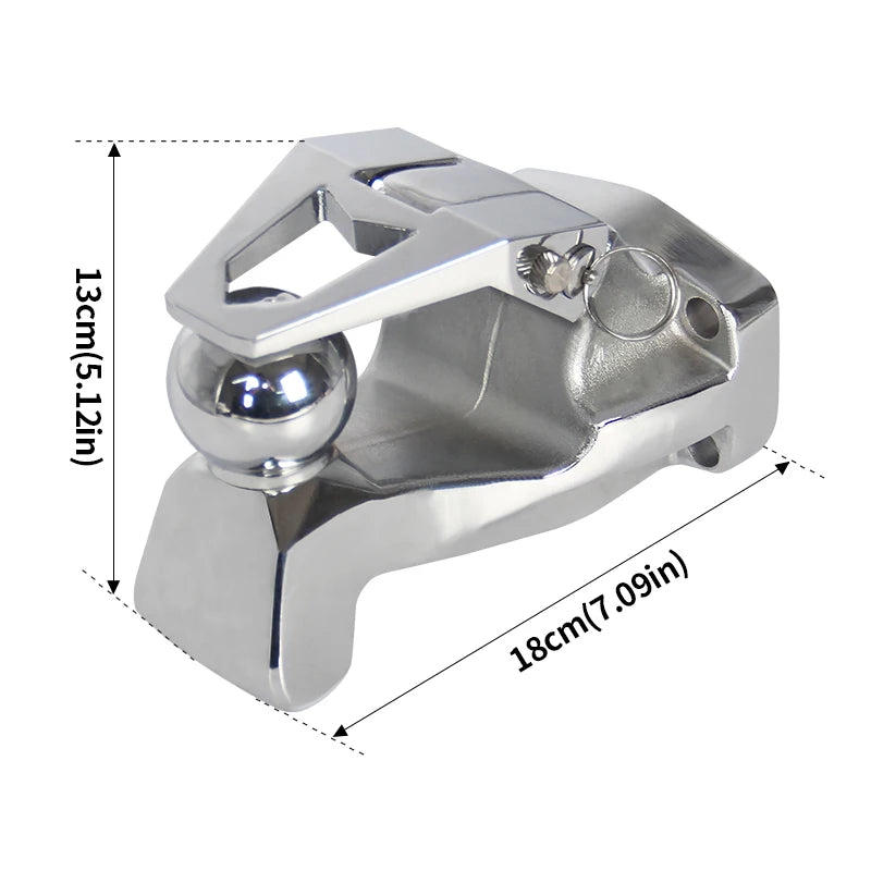 85*45mm Install Hole Forged Towing Hook With 8000LBS 2inch Trailer Ball Off Road Trailer Hitch Camp Trailer Accessories 4