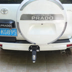 105x55mm Hole Steel Trailer Parts Accessories Kit Rear Bumper Tow Hook Trailer Hitch Receiver Arm Prado Base Style Black 6000lbs 3