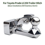 Trailer 304 Stainless Steel Towing Hook for Toyota LC250 Diamond Design Refit Parts Trailer Hitch Base Off-road Car Accessories 1