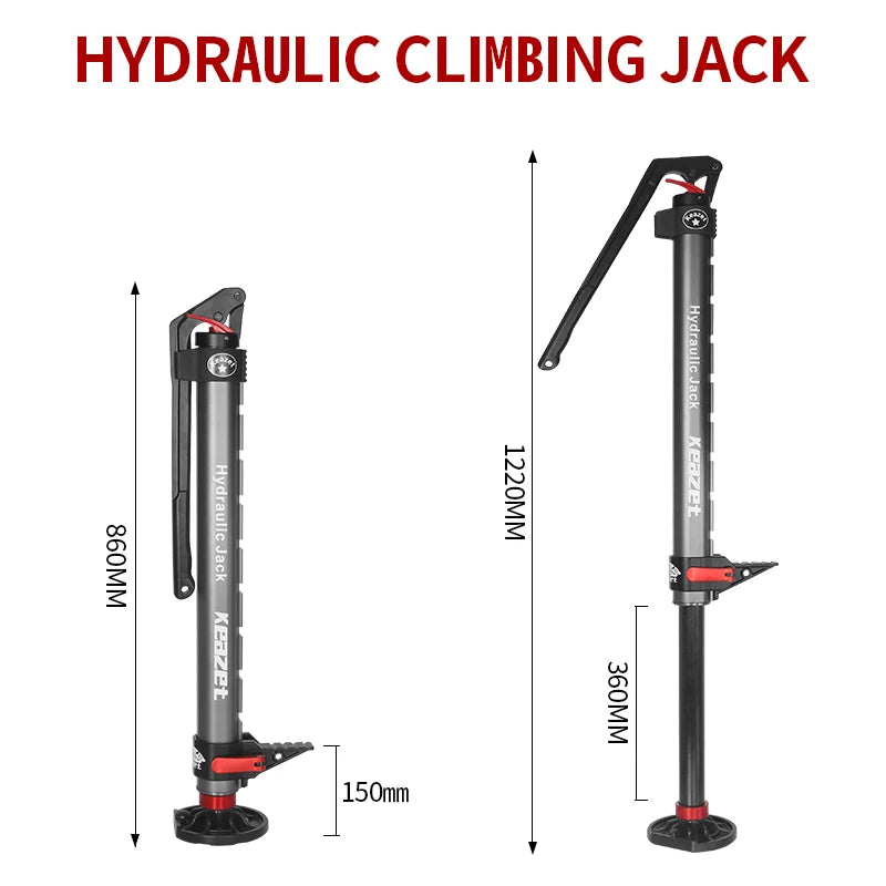 2T Hydraulic Climbing Jack 4429lb Manual Monkey Climbing Pole Jack Customized logo and OEM Support Trailer Hitch Car Accessories 3