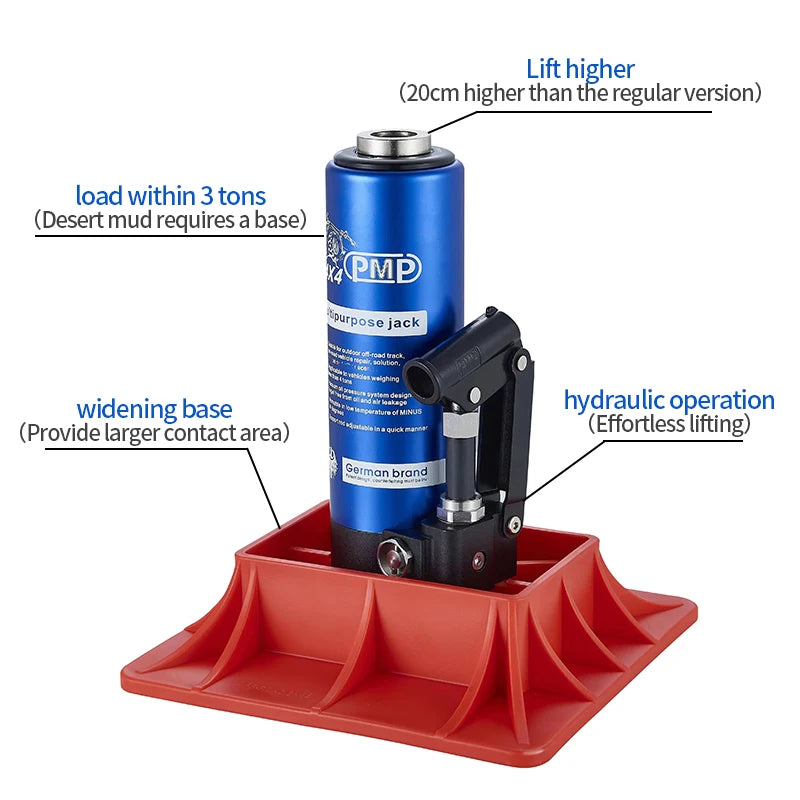 New High Quality Desert Off-road Hydraulic Steel Load-Bearing Jack 3T Load Capacity Trailer Hitch & Tow Hook Accessories 3