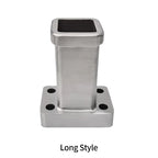 Stainless Steel Towing Square Mouth Base with 2inch Receiver 85X45mm Universal Hole Trailer Hitch Offroad Parts Car Accessories 3