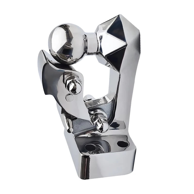 Trailer 304 Stainless Steel Towing Hook for Toyota LC250 Diamond Design Refit Parts Trailer Hitch Base Off-road Car Accessories 4