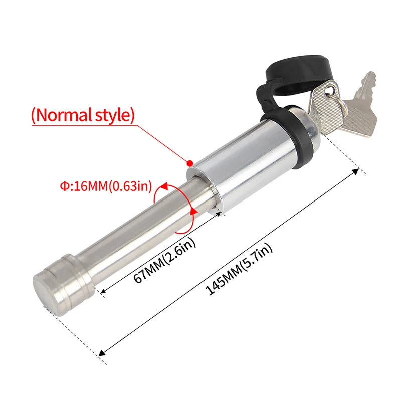 Trailer Lock Pin Stainless Steel Quick Release Pin With Anti Theft Suitable for Most Trailer Arms Trailer Hitch Accessories 2