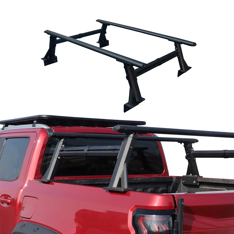 Universal Adjustable Pickup Truck Aluminum Alloy Roll Bar Chase Rack Sport Bar Trailer Hitch Car Accessories Tent Compatible 5