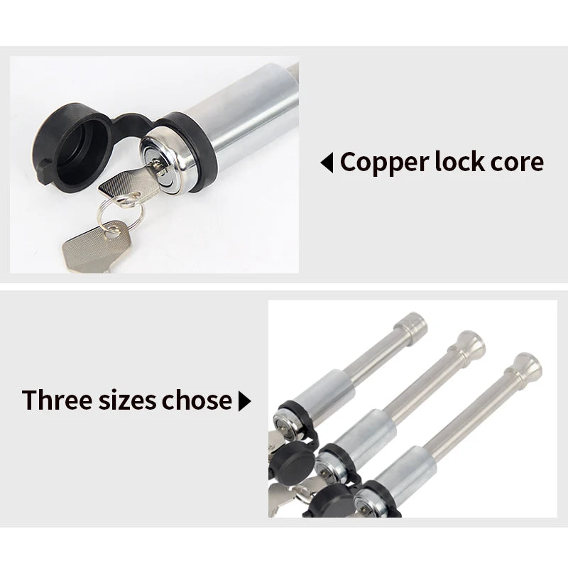 Custom Stainless Steel Locking Pin for Trailer Hitch CNC Machining Car Accessories New Condition 6
