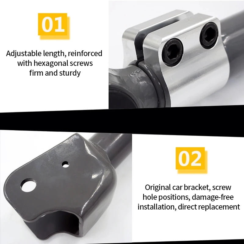 Fits Wranglers JL Adjustable-Length Eight-Short bar Linkage Front and Rear Axle Rod Thrust Rod Trailer Hitch Car Accessories 4