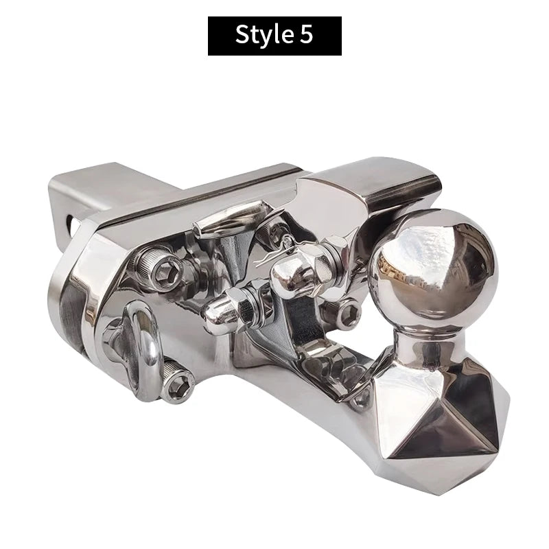 304 Stainless Steel More Style Towing Arm for Rear Bumper 2inch Receiver Trailer Hitch Offroad Refit Parts Car Accessories 6