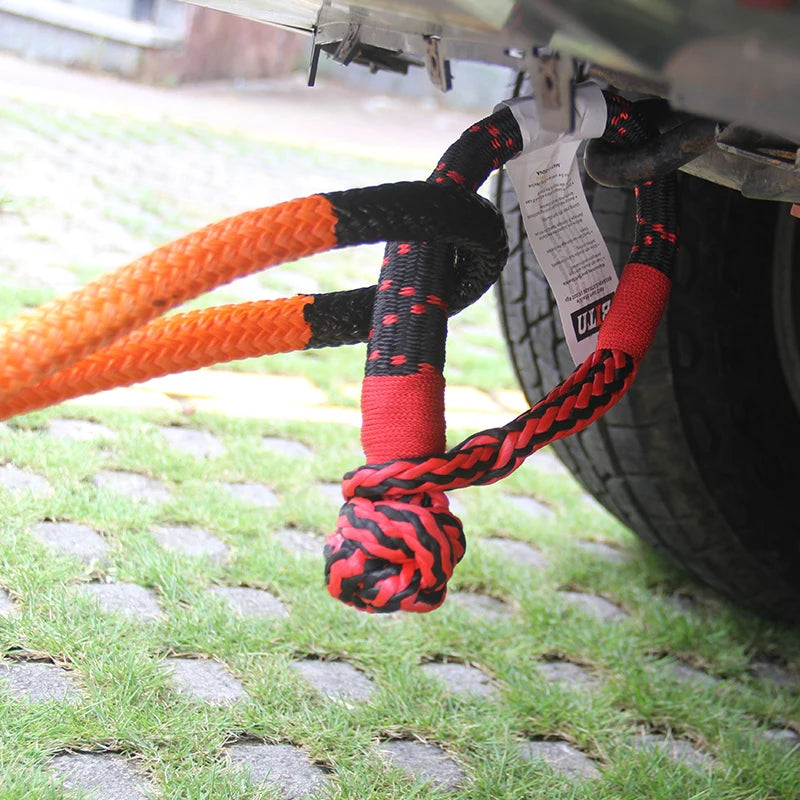 19T Trailer Knot Rope Soft Shackle Winch Tow Hook Off-Road Towing Emergency Tool Trailer Hitch Soft Shackle Rope Car Accessories 6