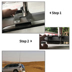 Roof Rack Flagpole Bracket Stainless Steel Flagpole Anti-theft Base Trailer Hitch Camp Trailer Accessories Tow Hook Parts 5