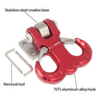Stainless Steel Creative Base With 7075 Aluminum Alloy Sheep Horn Tow Hook Trailer Hitch Modified Accessories 4