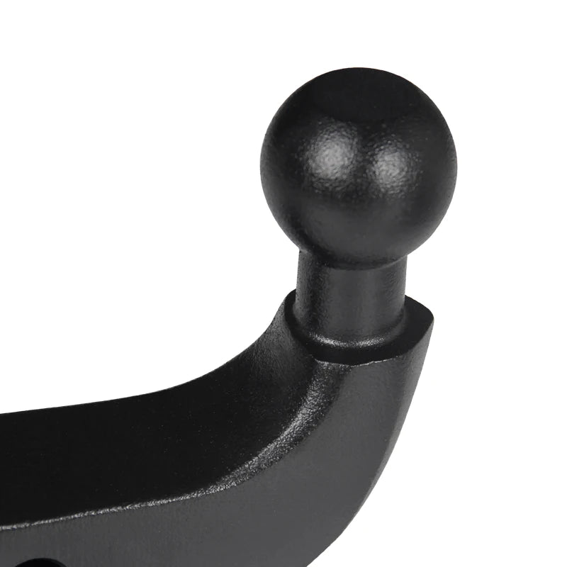 New Black Solid High-Strength 2" Heavy Duty Steel Trailer Arm Ball Mount Hitch Off-road Refit Parts Car Tow Hook 17000lbs 5